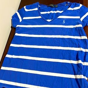 Small polo Ralph Lauren blue striped - shirt